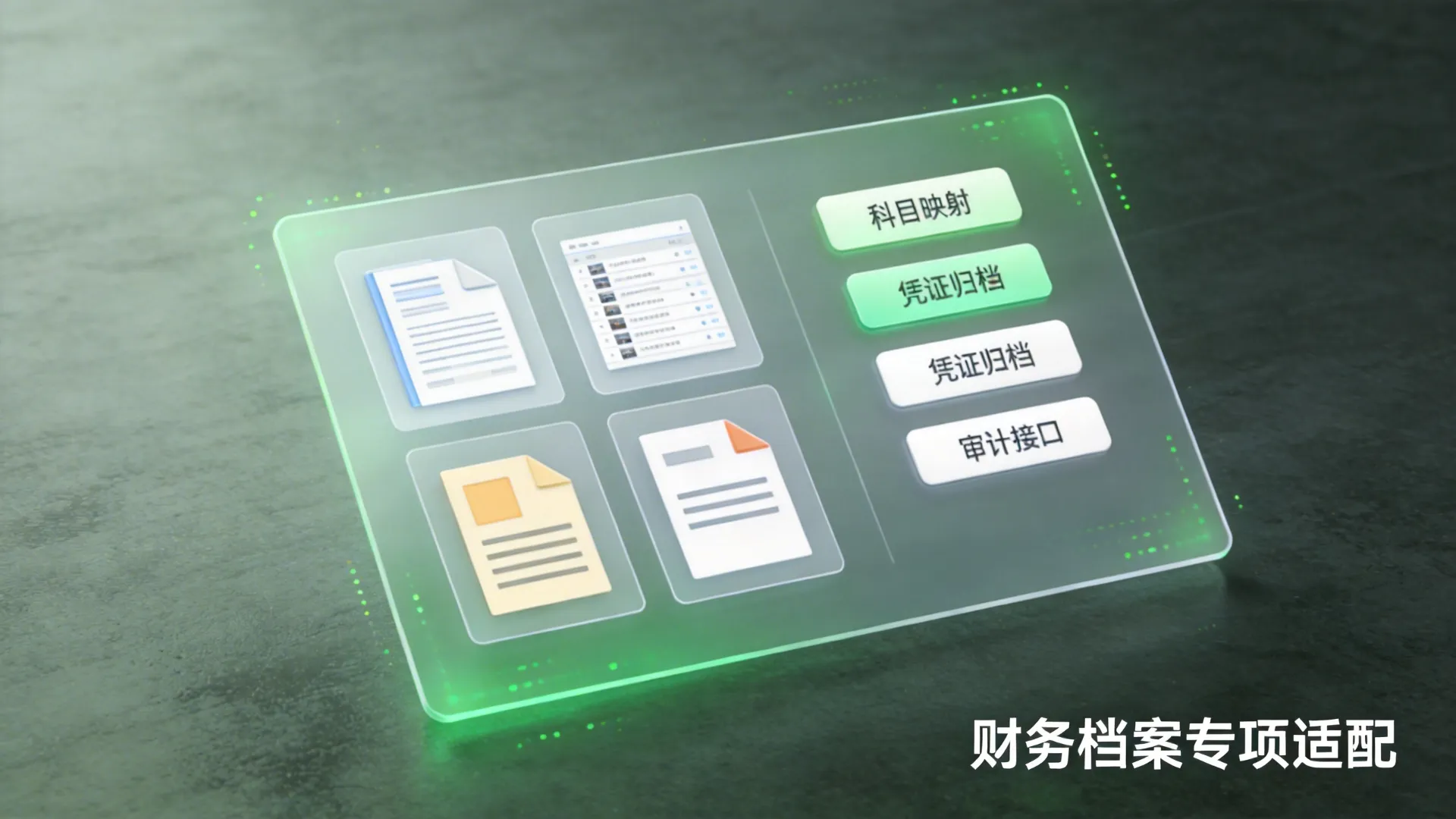 财务档案专项适配